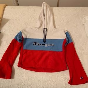 women’s xs cropped champion hoodie